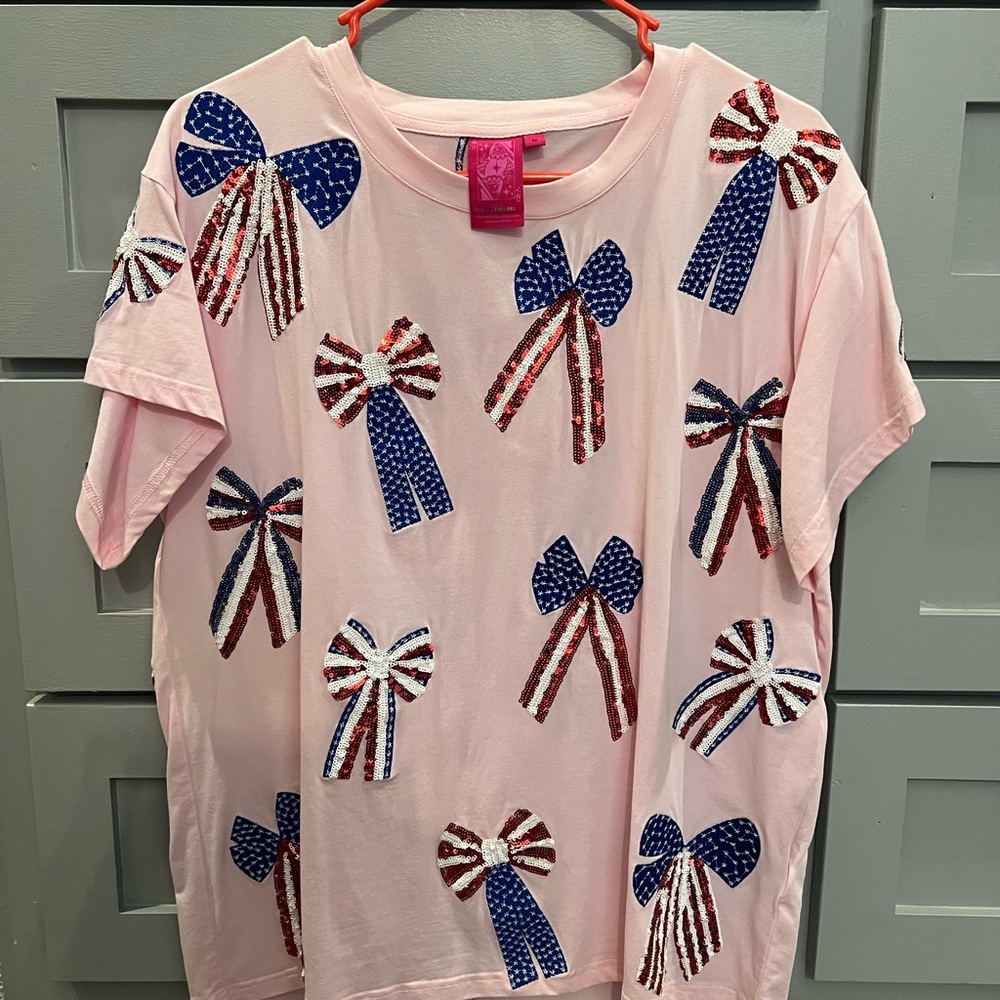 Queen of Sparkles Bow Tee
